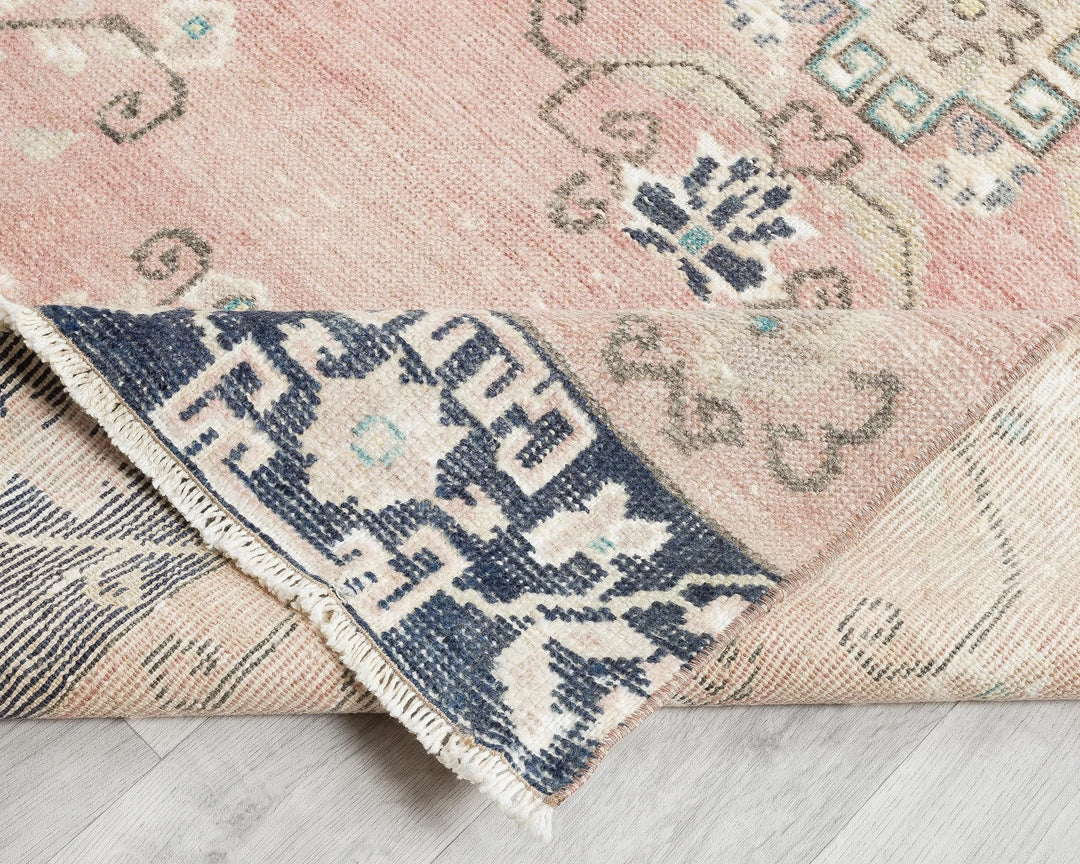 Multicolor Turkish Oushak Rug 3'4" x 11'7" Hand-Knotted | No. VR12559