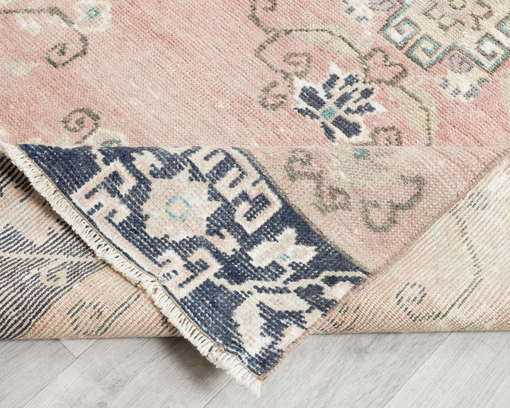 Multicolor Turkish Oushak Rug 3'4" x 11'7" Hand-Knotted | No. VR12559