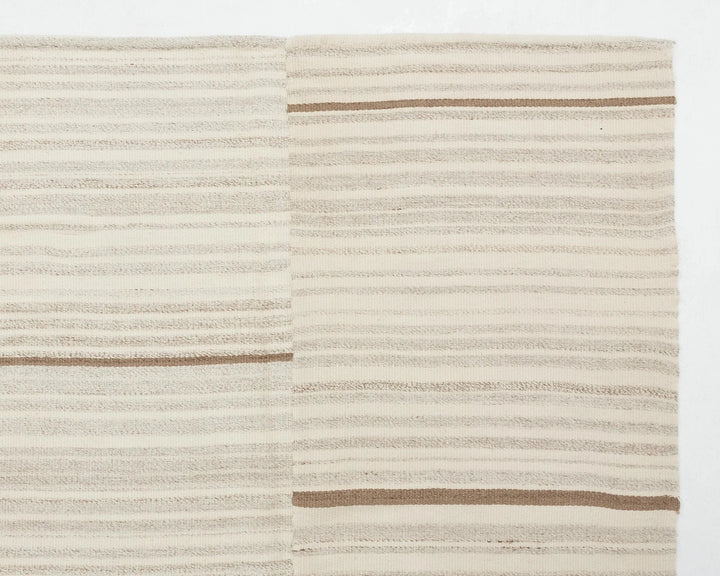 Beige Turkish Kilim Rug 9' 6" x 13' 1" Flat-Weave | No. VR12725