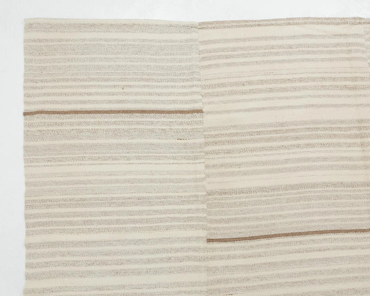 Beige Turkish Kilim Rug 9' 6" x 13' 1" Flat-Weave | No. VR12725