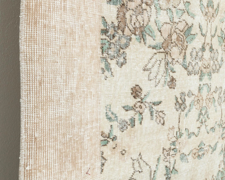 Gray Turkish Oushak Rug 6' 11" x 9' 10" Hand-Knotted | No. VR12726