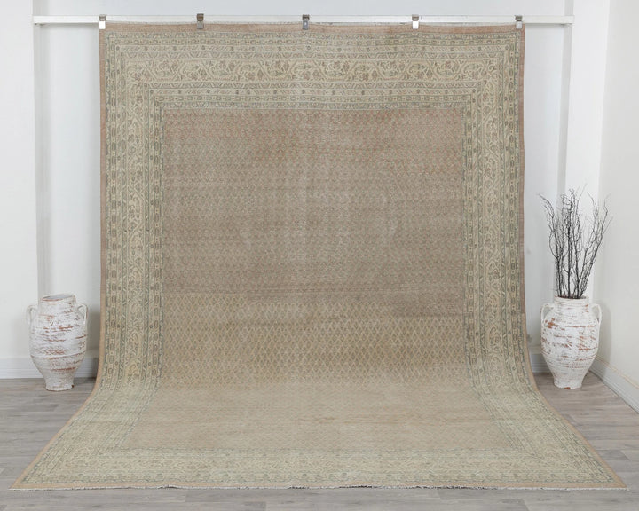 Multicolor Turkish Oushak Rug 8' 2" x 11' 3" Hand-Knotted