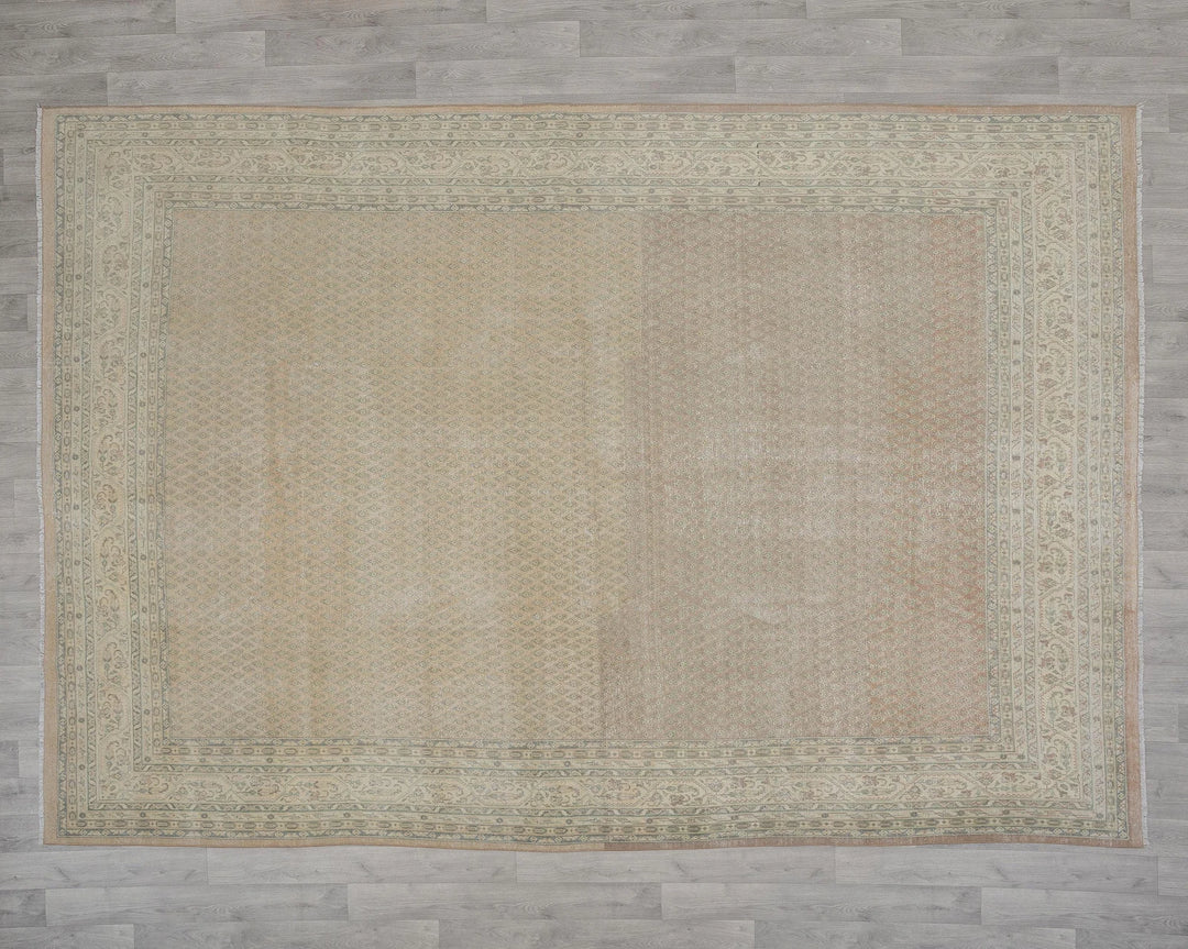 Multicolor Turkish Oushak Rug 8' 2" x 11' 3" Hand-Knotted view 9