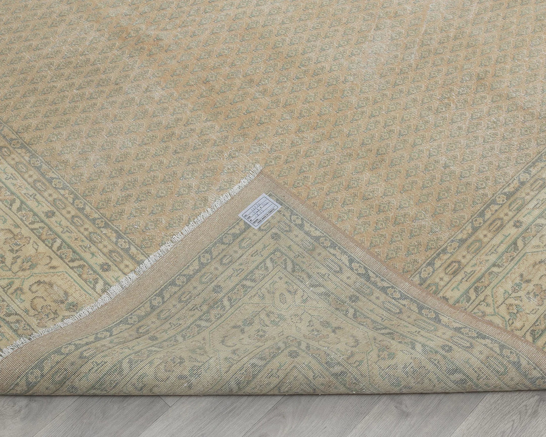 Multicolor Turkish Oushak Rug 8' 2" x 11' 3" Hand-Knotted field