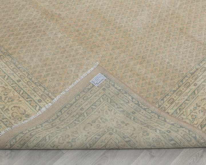 Multicolor Turkish Oushak Rug 8' 2" x 11' 3" Hand-Knotted field