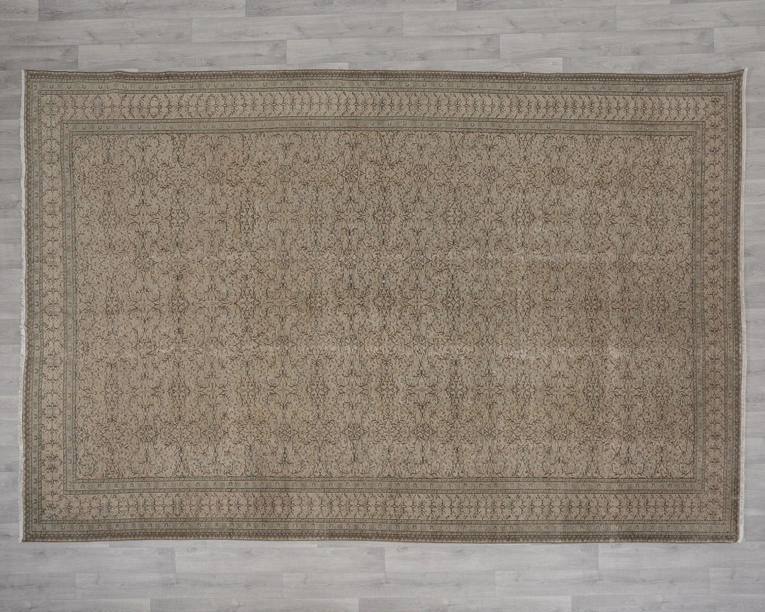 Multicolor Turkish Oushak Rug 8' x 11' Hand-Knotted | No. VR12968