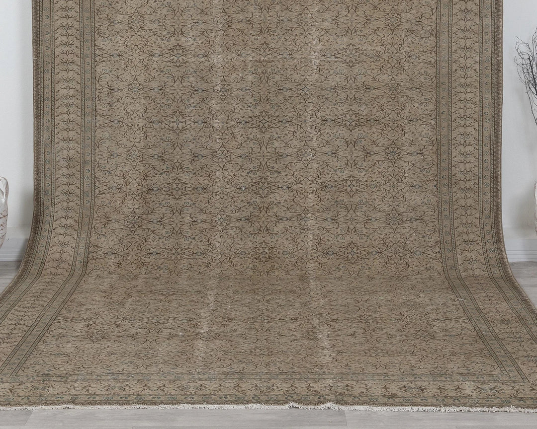 Multicolor Turkish Oushak Rug 8' x 11' Hand-Knotted | No. VR12968