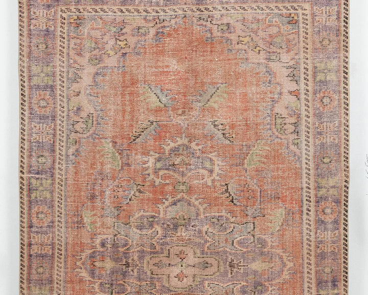 Multicolor Turkish Oushak Rug 5'5" x 9'5" Hand-Knotted | No. VR13006