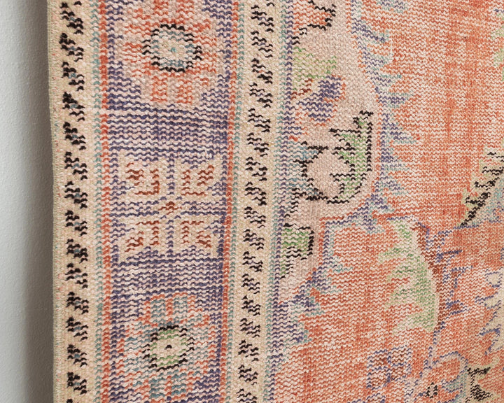 Multicolor Turkish Oushak Rug 5'5" x 9'5" Hand-Knotted | No. VR13006