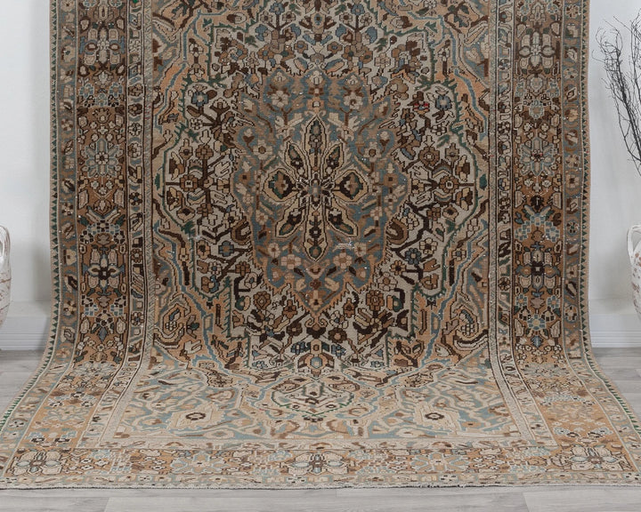 Multicolor Turkish Oushak Rug 6'1" x 10'2" Hand-Knotted | No. VR13009