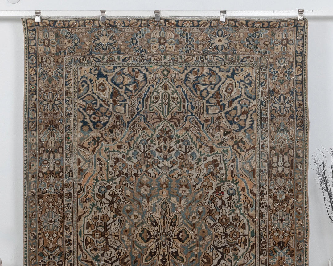 Multicolor Turkish Oushak Rug 6'1" x 10'2" Hand-Knotted | No. VR13009