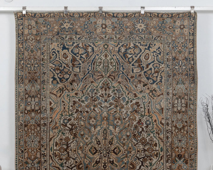Multicolor Turkish Oushak Rug 6'1" x 10'2" Hand-Knotted | No. VR13009