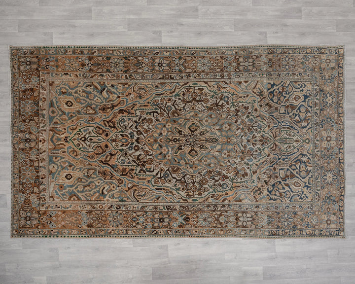 Multicolor Turkish Oushak Rug 6'1" x 10'2" Hand-Knotted | No. VR13009