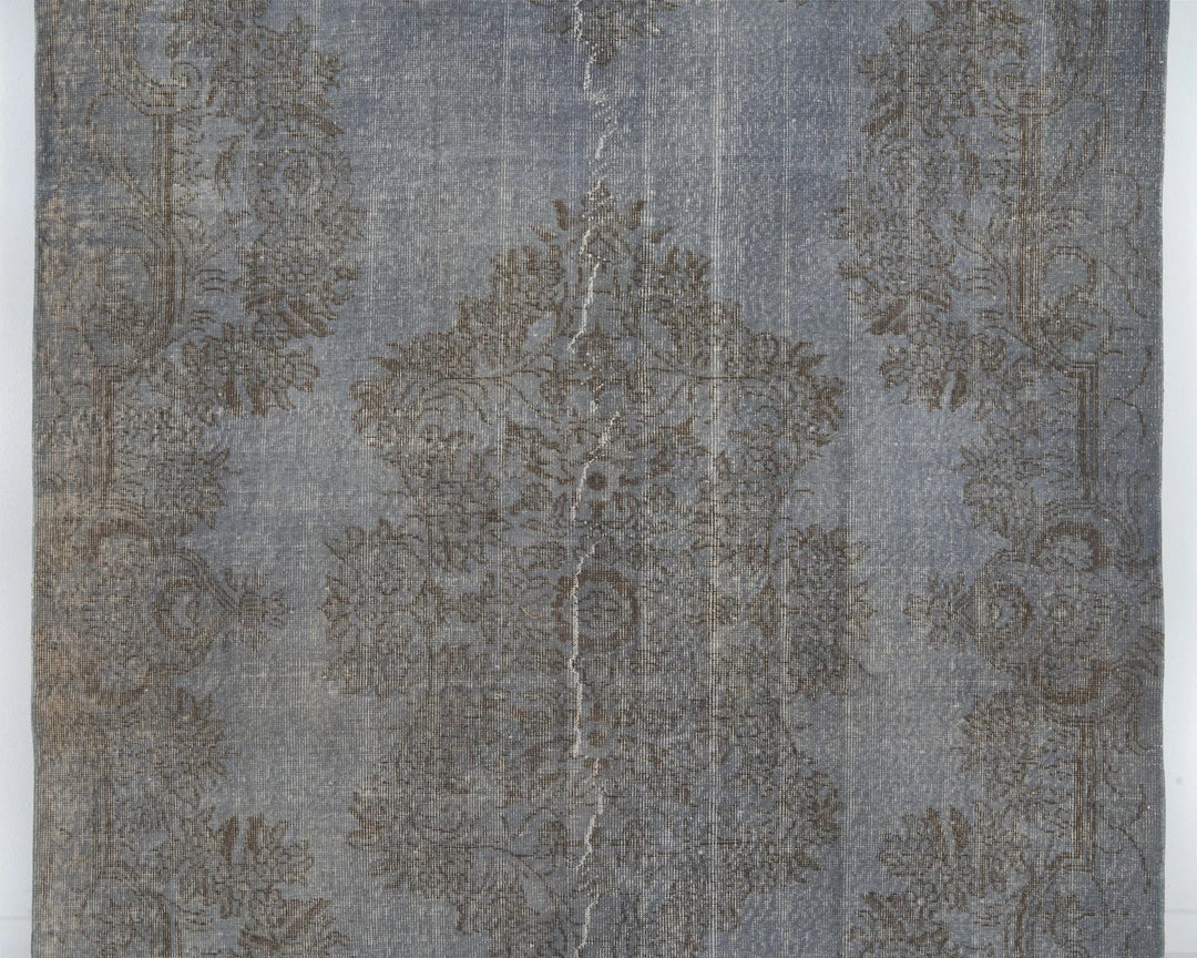 Blue Turkish Oushak Rug 6' 6" x 9' 8" Hand-Knotted | No. VR13072