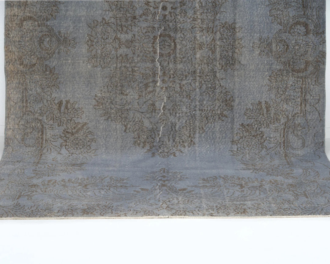 Blue Turkish Oushak Rug 6' 6" x 9' 8" Hand-Knotted | No. VR13072