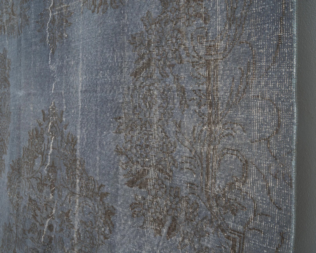 Blue Turkish Oushak Rug 6' 6" x 9' 8" Hand-Knotted | No. VR13072