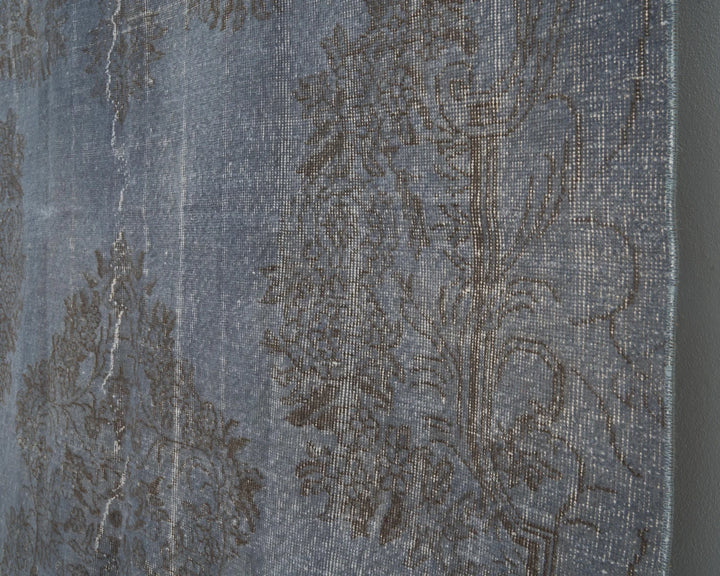 Blue Turkish Oushak Rug 6' 6" x 9' 8" Hand-Knotted | No. VR13072