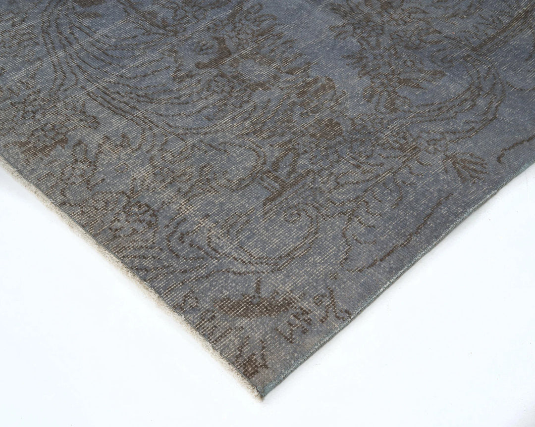 Blue Turkish Oushak Rug 6' 6" x 9' 8" Hand-Knotted | No. VR13072
