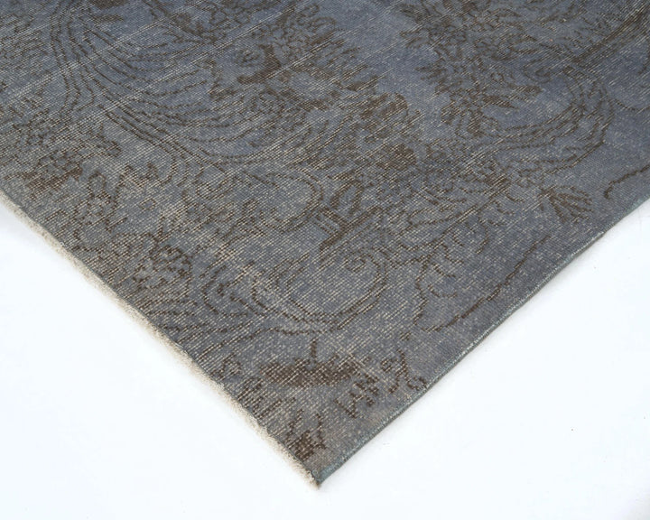 Blue Turkish Oushak Rug 6' 6" x 9' 8" Hand-Knotted | No. VR13072