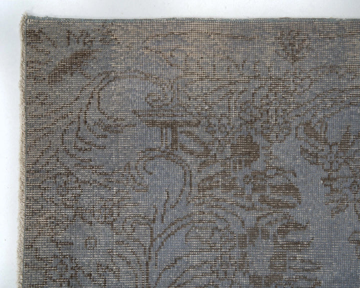 Blue Turkish Oushak Rug 6' 6" x 9' 8" Hand-Knotted | No. VR13072
