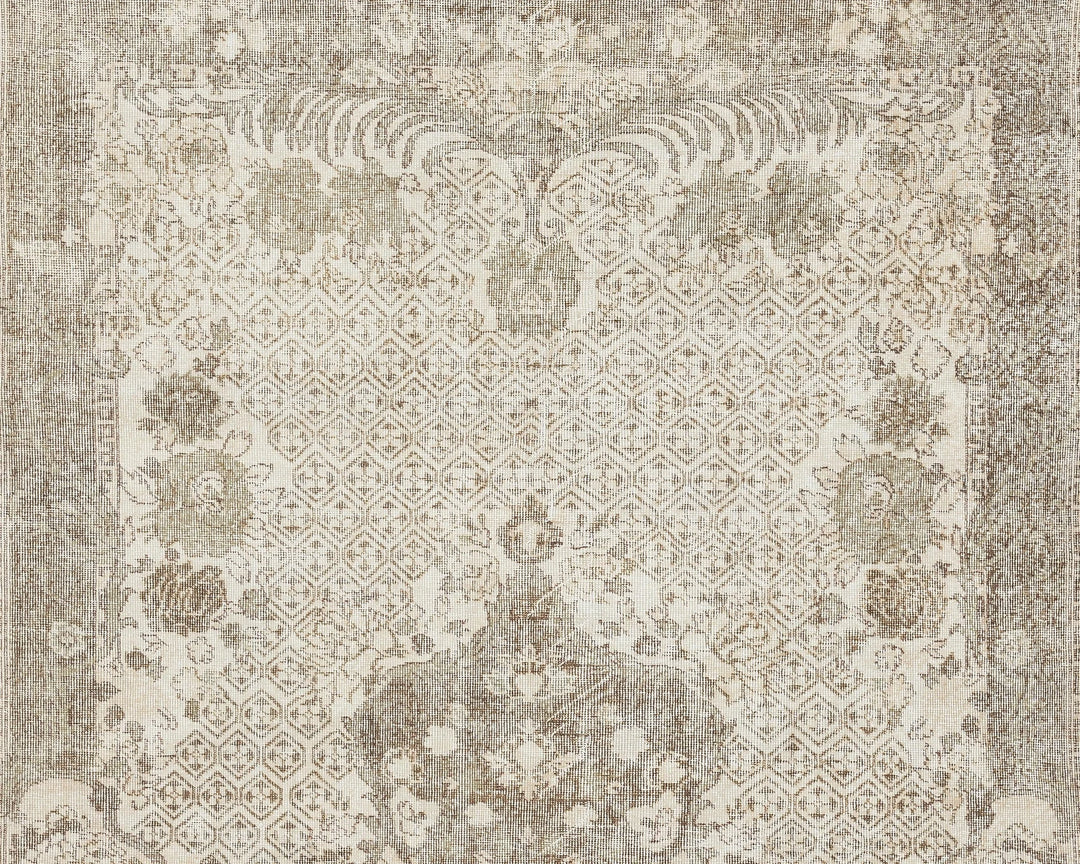 Multicolor Turkish Oushak Rug 6' x 10' Hand-Knotted view