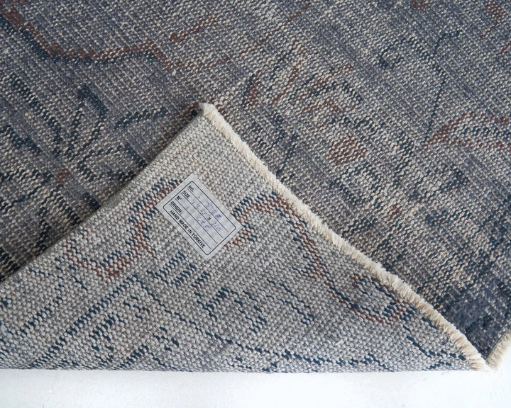 Gray Turkish Oushak Rug 8'10" x 5'3" Hand-Knotted | No. VR13168