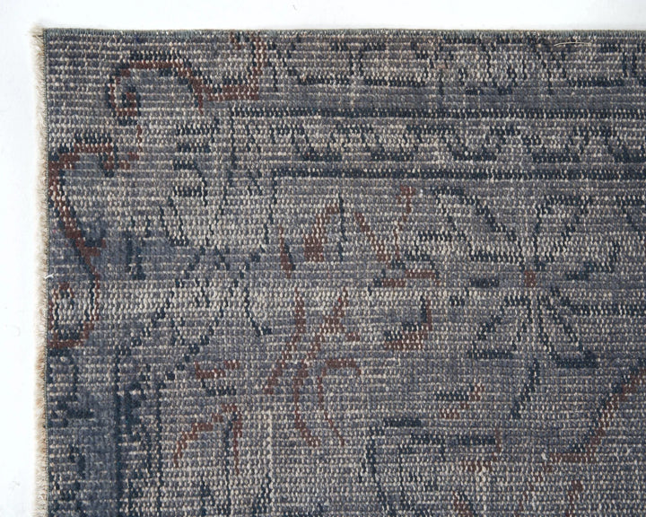 Gray Turkish Oushak Rug 8'10" x 5'3" Hand-Knotted | No. VR13168