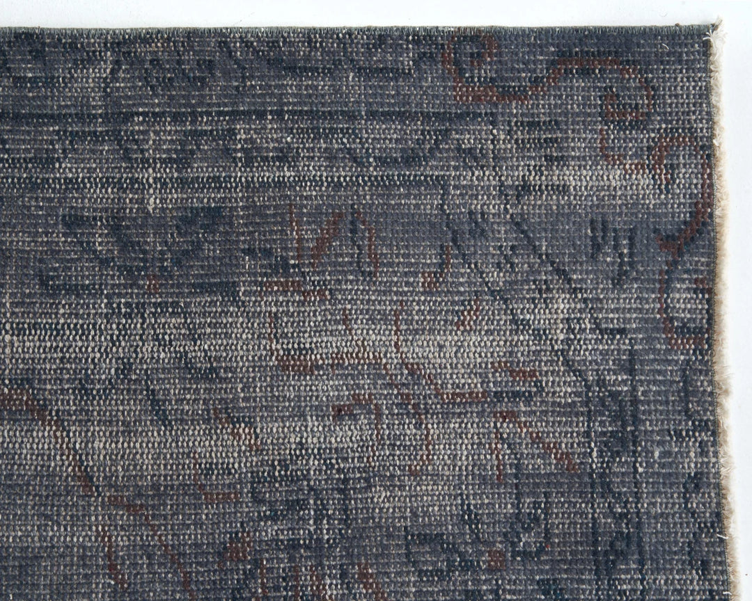 Gray Turkish Oushak Rug 8'10" x 5'3" Hand-Knotted | No. VR13168