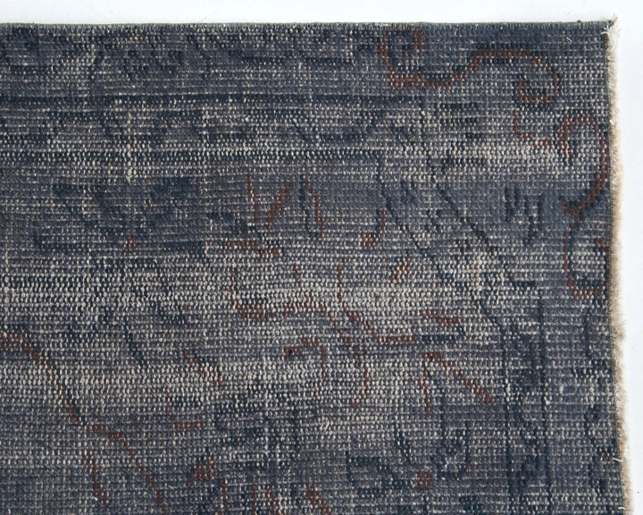 Gray Turkish Oushak Rug 8'10" x 5'3" Hand-Knotted | No. VR13168
