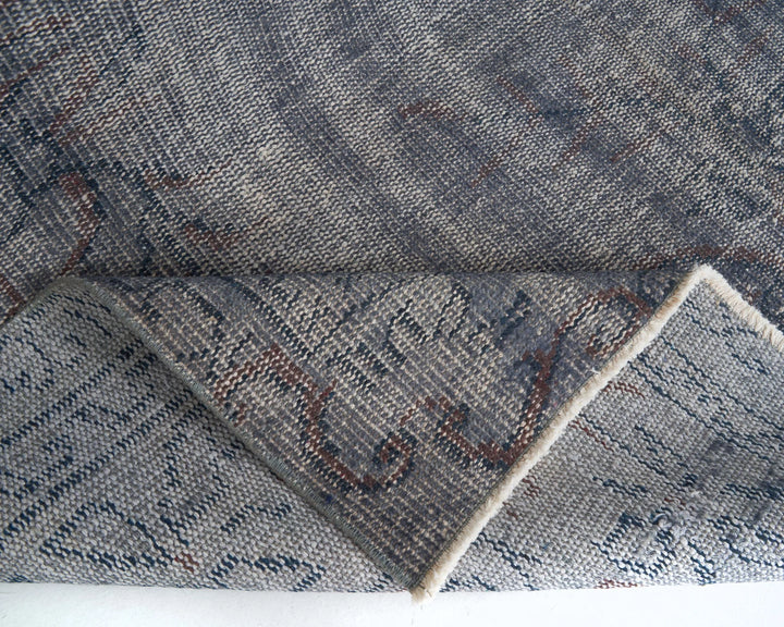 Gray Turkish Oushak Rug 8'10" x 5'3" Hand-Knotted | No. VR13168