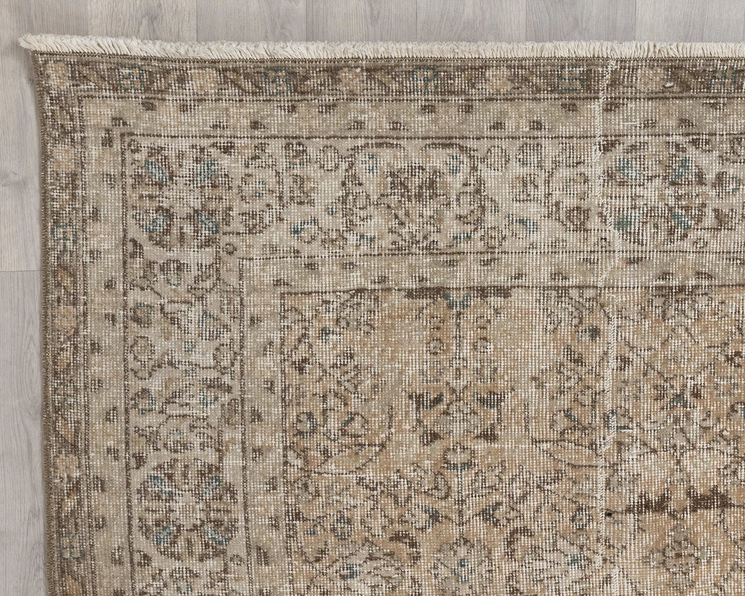 Multicolor Turkish Oushak Rug 6'11" x 9'11" Hand-Knotted | No. VR13583