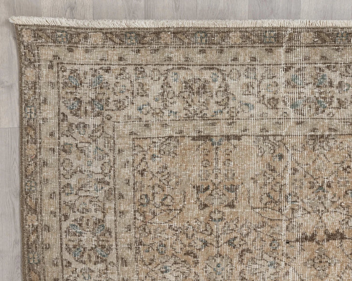 Multicolor Turkish Oushak Rug 6'11" x 9'11" Hand-Knotted | No. VR13583