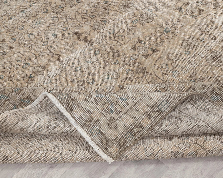 Multicolor Turkish Oushak Rug 6'11" x 9'11" Hand-Knotted | No. VR13583