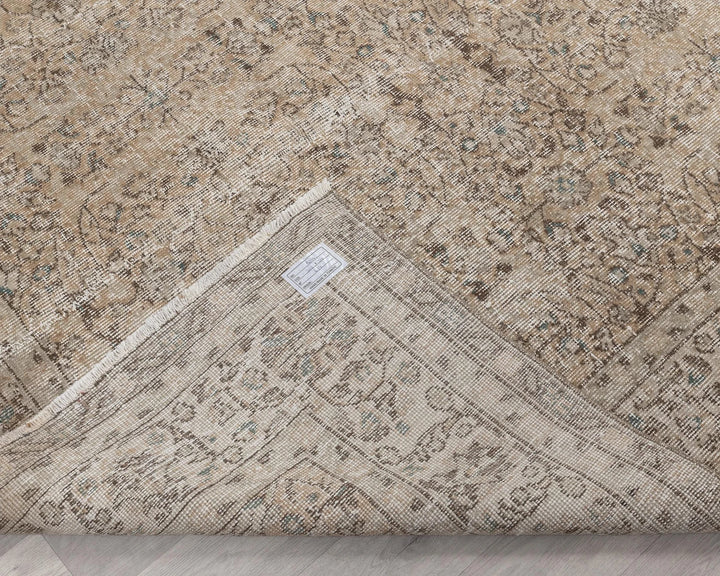 Multicolor Turkish Oushak Rug 6'11" x 9'11" Hand-Knotted | No. VR13583