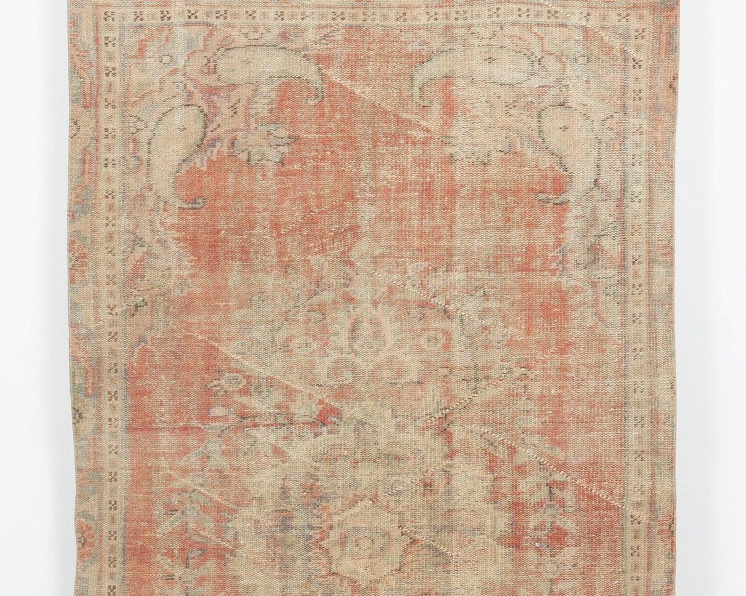 Orange Oushak Rug 4' 8" x 8' 10" | No. VR13613