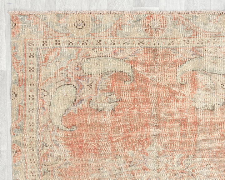 Orange Oushak Rug 4' 8" x 8' 10" | No. VR13613