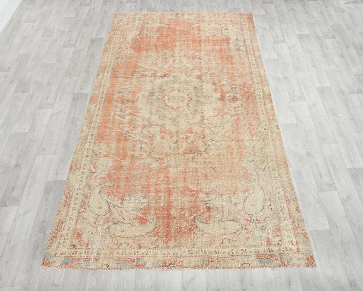 Orange Oushak Rug 4' 8" x 8' 10" | No. VR13613