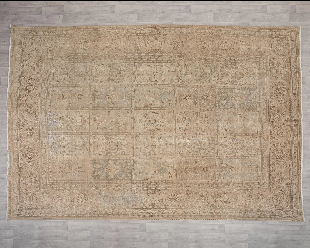 Multicolor Turkish Oushak Rug 12' 6" x 8' 8" Hand-Knotted | No. VR14018