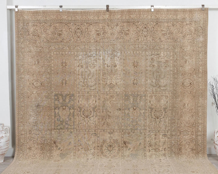 Multicolor Turkish Oushak Rug 12' 6" x 8' 8" Hand-Knotted | No. VR14018