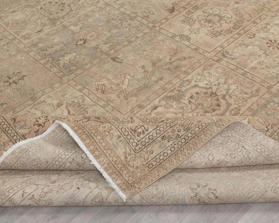 Multicolor Turkish Oushak Rug 12' 6" x 8' 8" Hand-Knotted | No. VR14018