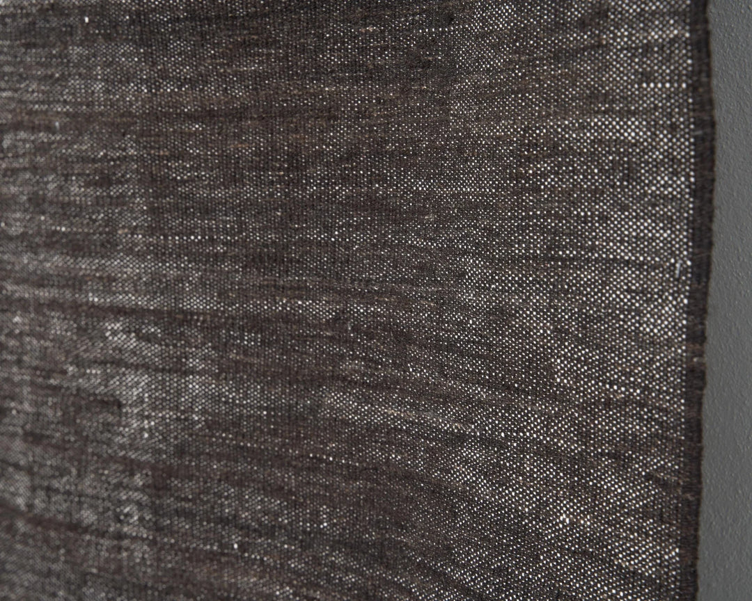 Brown Turkish Kilim Rug 6' 11" x 9' 4" Flat-Weave | No. VR14024