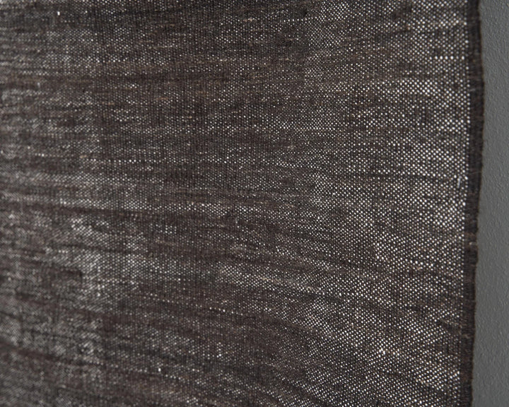 Brown Turkish Kilim Rug 6' 11" x 9' 4" Flat-Weave | No. VR14024