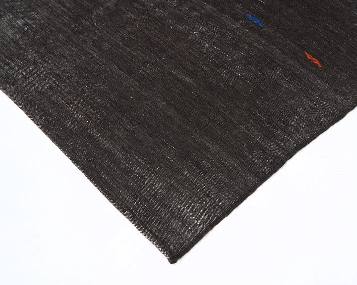 Brown Turkish Kilim Rug 6' 11" x 9' 4" Flat-Weave | No. VR14024