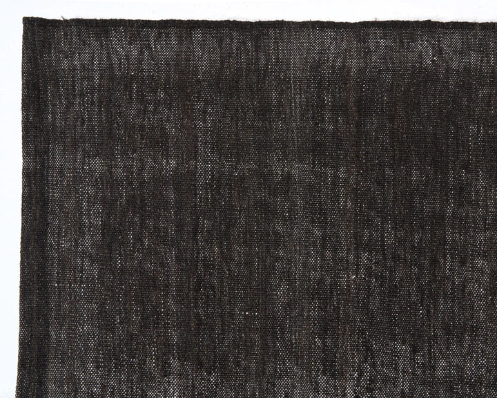 Brown Turkish Kilim Rug 6' 11" x 9' 4" Flat-Weave | No. VR14024