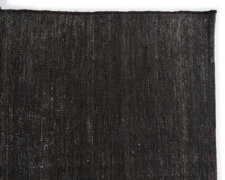 Brown Turkish Kilim Rug 6' 11" x 9' 4" Flat-Weave | No. VR14024