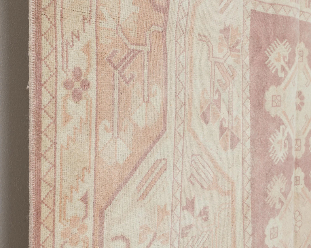 Beige Turkish Oushak Rug 4'11" x 7'8" Hand-Knotted | No. VR14030