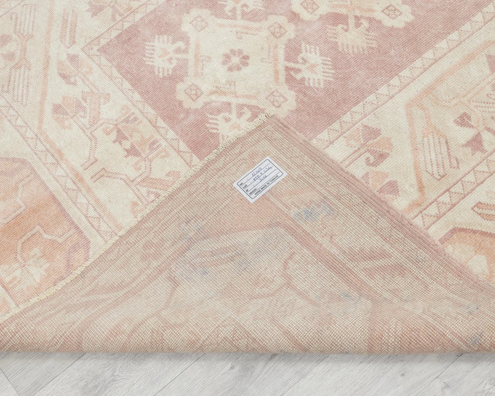 Beige Turkish Oushak Rug 4'11" x 7'8" Hand-Knotted | No. VR14030