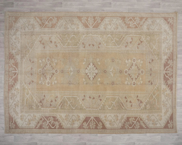 Multicolor Turkish Oushak Rug 8' 6" x 11' 5" Hand-Knotted view 9