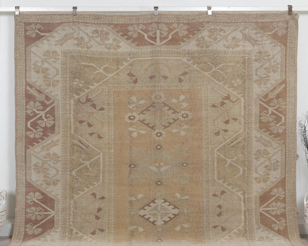 Multicolor Turkish Oushak Rug 8' 6" x 11' 5" Hand-Knotted view