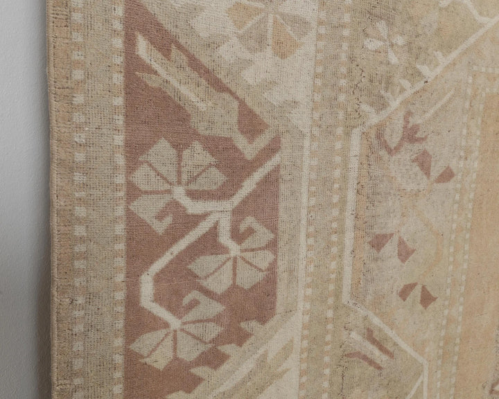 Multicolor Turkish Oushak Rug 8' 6" x 11' 5" Hand-Knotted close-up